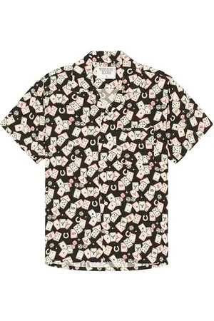 Midnight Gambler Shirt in - Black. Size L (also in M, S).