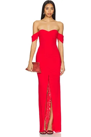MAJORELLE Simone Gown in - Red. Size L (also in M, S, XL, XS, XXS).