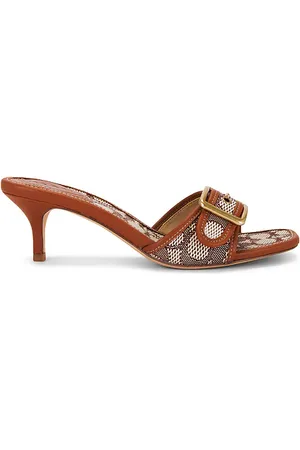 Coach Margo Signature Textile Jacquard Sandal in - Brown. Size 10 (also in 9.5).