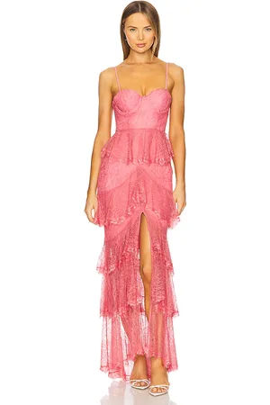 MAJORELLE Zelda Fitz Gown in - Pink. Size L (also in XL, XS, XXS).