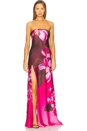 Retrofete Aiyanna Silk Dress in - Rose. Size L (also in M, S, XL, XS).