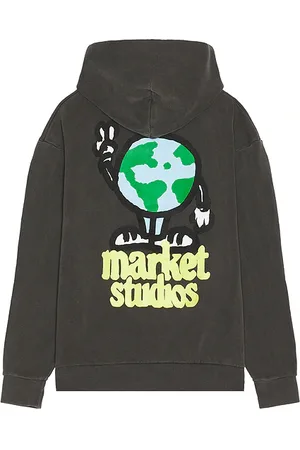 MARKET World Peace Hoodie in - Black. Size M (also in S, XL/1X).