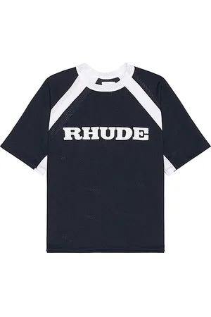 Rhude Mesh Tee in - Black. Size L (also in M, S, XL/1X).