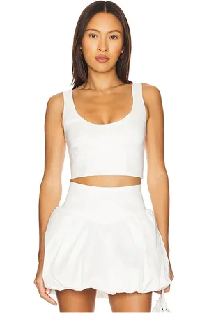 Show Me Your Mumu Vivianna Top in - White. Size L (also in M, S, XL, XS, XXL).