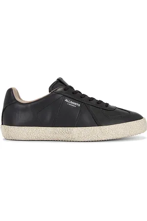 AllSaints Jaimee Lthr Low Top in - Black. Size 10 (also in 11, 12, 13, 7, 8, 9).