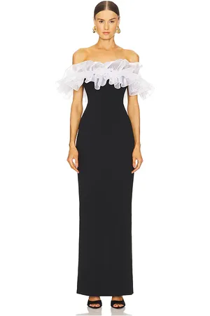 Susanna Chow Sasha Maxi Dress in - Black. Size 2 (also in 4, 8).