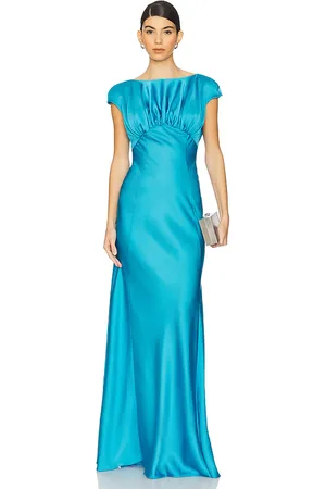Susanna Chow Astrid Dress in - Teal. Size 4 (also in 6).