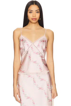 LOVESHACKFANCY Levall Top in - Pink. Size L (also in M, S, XL).