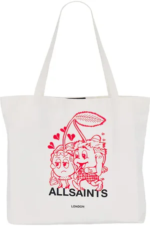 AllSaints Heartbreak Tote in - White. Size all.