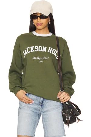 DEPARTURE Jackson Hole Sweatshirt in - Olive. Size L (also in M, S).