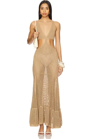 Tularosa Yolanda Knit Dress in - Tan. Size L (also in XL).