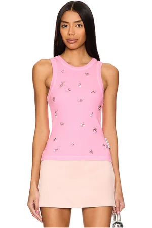 Des Phemmes Classic Tank Top in - Pink. Size 38/XS (also in 40/S, 42/M, 44/L).