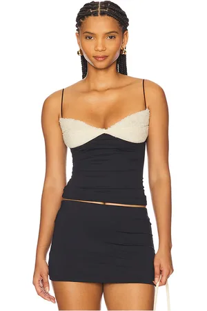 BUCI Hemlock Fur Tank in - Black. Size M (also in S).