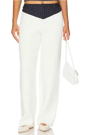 SER.O.YA Shaina Pant in - White. Size L (also in M, S, XL, XS, XXS).