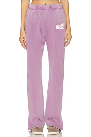The Mayfair Group You Deserve Flowers Sweatpant in - Purple. Size L/XL (also in M/L).