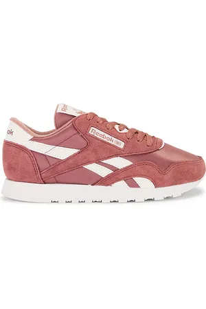 Reebok Classic Nylon in - Rose. Size 10 (also in 5.5, 6, 6.5, 7, 7.5, 8, 8.5, 9, 9.5).