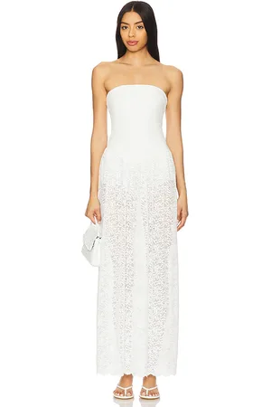 Show Me Your Mumu X REVOLVE Diana Drop Waist Dress in - White. Size L (also in M, S, XL, XS).