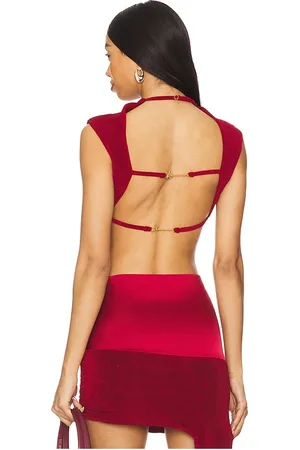 Khanums Backless Cropped Tee in - . Size M (also in S, XS).