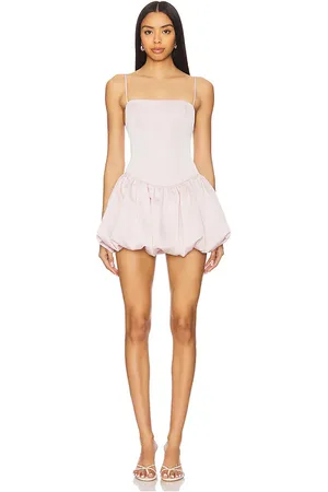 MAJORELLE Natty Mini Dress in - Blush. Size L (also in M, S, XL, XS).