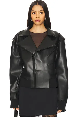 Norma Kamali Mini Moto Jacket in - . Size L (also in M, S, XS).