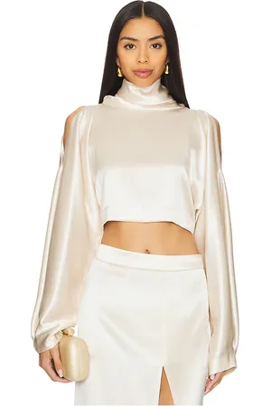 NONchalant Label Melanie Crop Top in - Cream. Size L (also in S).