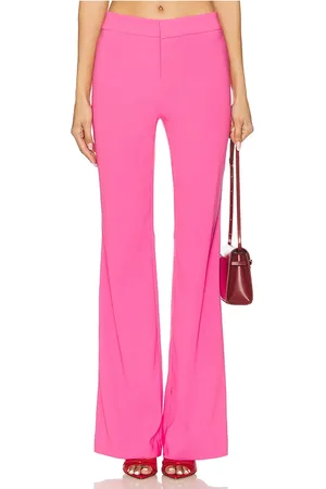 ALICE+OLIVIA Livi Mid Rise Pant in - Pink. Size 0 (also in 2, 4, 6, 8).