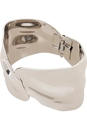 Ettika Melted Abstract Cuff Bracelet in - Metallic . Size all.