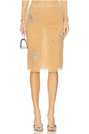 Des Phemmes Crystal Midi Skirt in - . Size 38/XS (also in 40/S, 42/M, 44/L).