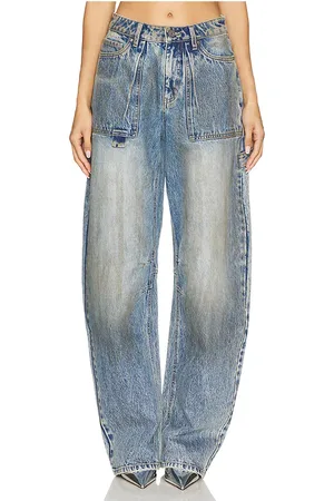 AFRM Rhett Carpenter Barrel Pant in - Blue. Size 25 (also in 26, 27, 28, 29, 30).