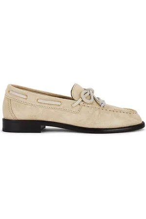 RAG&BONE Carter Boat Shoe in - Cream. Size 36.5 (also in 38, 39.5).