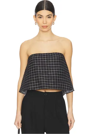 Vince Trellis Strapless Tie Back Top in - Black. Size 10 (also in 2, 4, 6, 8).