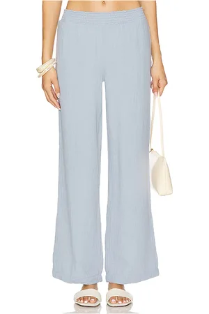 Bobi Beach Wide Leg Pant in - Baby Blue. Size L (also in M).