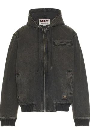 Guess Denim Hoodie in - Charcoal. Size S (also in XL/1X).