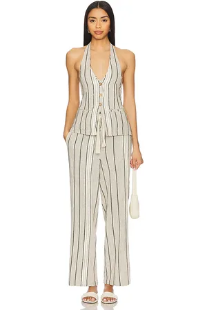 Free People X free-est Take Me To Paris Striped Set In in - Ivory. Size L (also in M, S, XL, XS).