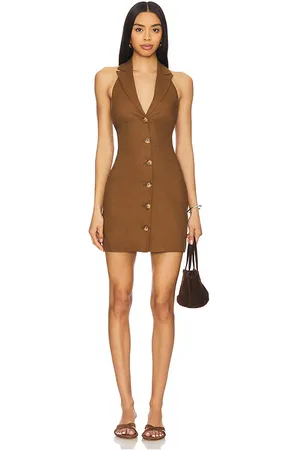Tularosa Lennon Mini Dress in - Brown. Size S (also in XS).