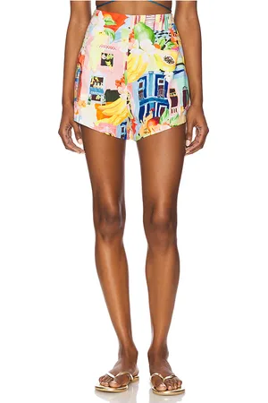 Seafolly Cuba Tailored Short in - Blush,Blue. Size M (also in XS).