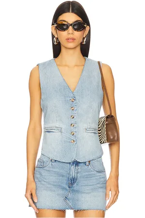BLANK NYC Denim Vest in - Blue. Size S (also in XS).