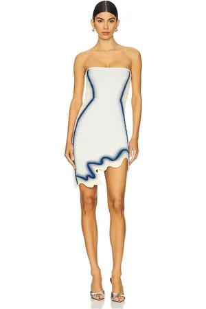 PH5 Camassia Mini Wavy Dress in - Cream. Size L (also in M, S, XS).