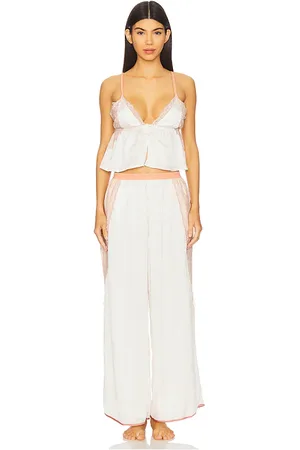 Free People X Intimately Fp Anywhere With You Lounge Set In in - Ivory. Size L (also in M, S, XL, XS).