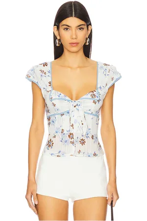Free People Call Me Baby Blouse in - White. Size L (also in XL).