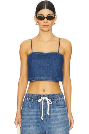 LnA Camille Crop Tank in - Blue. Size L (also in M, S, XS).