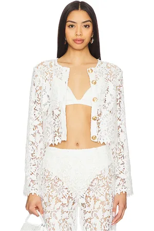 La Porte Coco Button Shirt in - White. Size L (also in M).