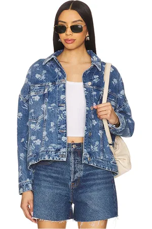 Free People X We The Free Opal Swing Denim Jacket in - Blue. Size M (also in S, XL, XS).