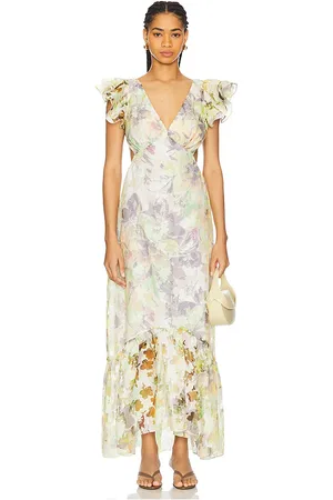 MISA Septima Dress in - Green. Size L (also in M, S, XL, XS, XXS).