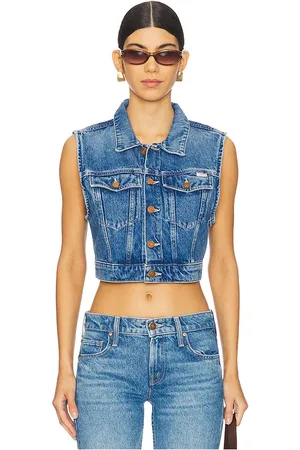 Mother The Chiclet Vest in - Blue. Size L (also in M, S, XL, XS).