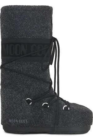 Moon Boot Icon Felt Boot in - Charcoal. Size 35/38 (also in 39/41, 42/44, 45/47).
