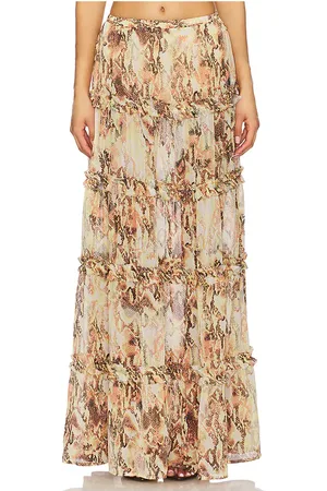 AFRM Sabina Skirt in - Cream. Size 2X (also in 3X, L, M, XL).