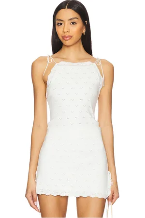 Amanda Uprichard Hanalei Top in - White. Size L (also in M, S, XL, XS).