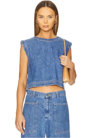 Graham & Spencer Loren Top in - Blue. Size L (also in M, S).