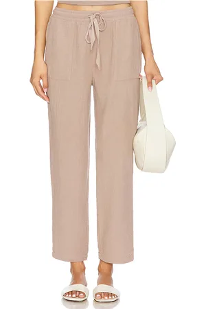 Bobi Beach Pant in - Taupe. Size L (also in M).